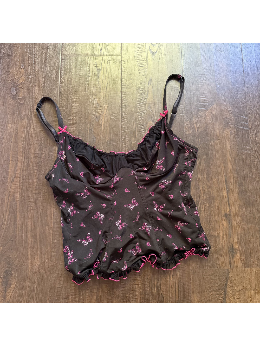 Vintage Y2K 2005 Victorias Secret Sexy Little Things Butterfly Corset Top M